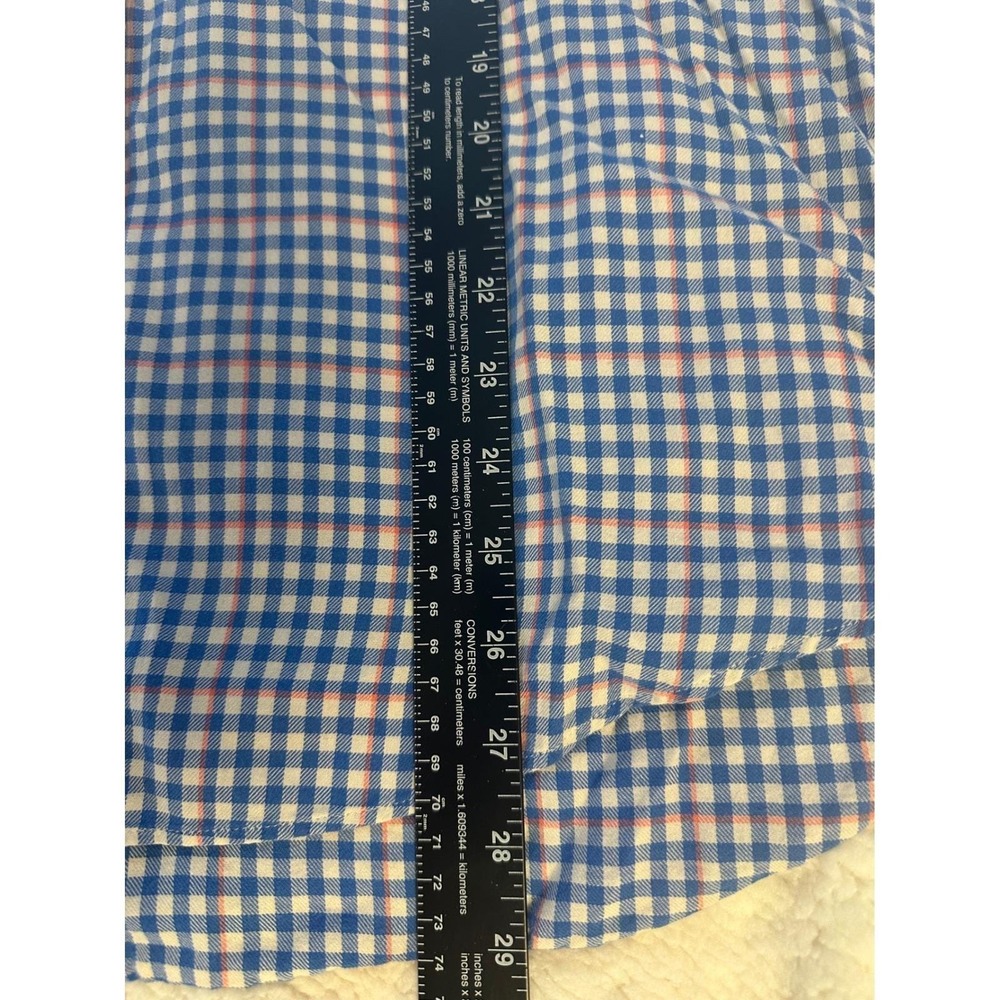 Vineyard Vines Slim Fit Crosby Gingham Button Down‎ Shirt Men Size L Blue Pink - Picture 5 of 7